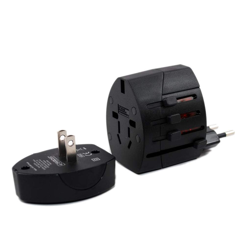 [Australia - AusPower] - Travel Adapter,Universal Worldwide Travel Power Adapter Outlets with 2.4A Dual USB Charger & Worldwide AC Wall Outlet Plugs for US EU UK AU about 153 countries 