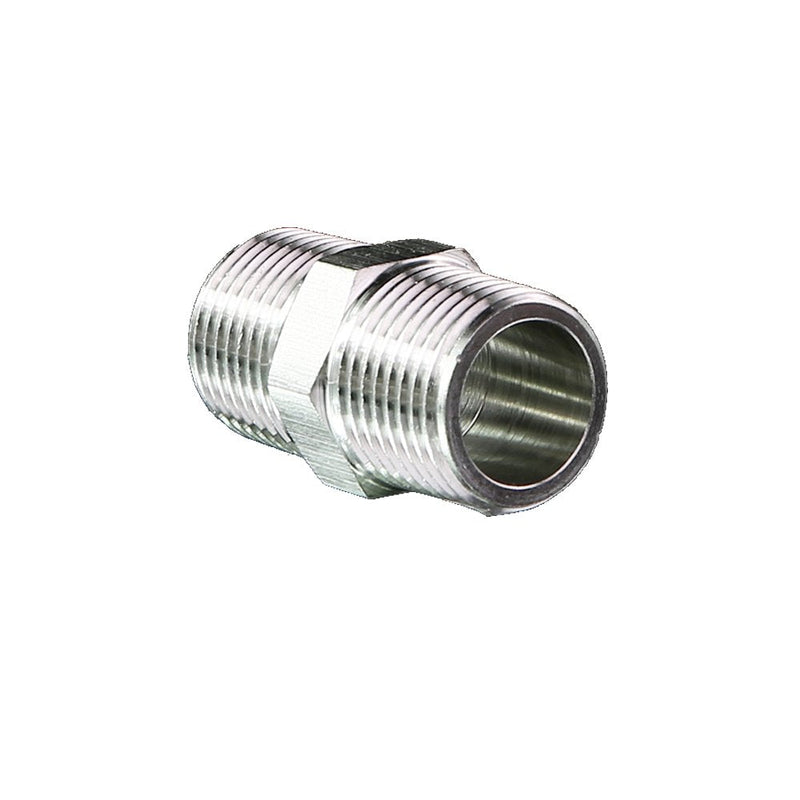 [Australia - AusPower] - Metalwork Stainless Steel 316 Forged Pipe Fitting Hex Nipple 1/4" NPT Male x 1/4" NPT Male 2000psi (1 Pc) 1/4" Mnpt x 1/4" Mnpt Equal Nipple 