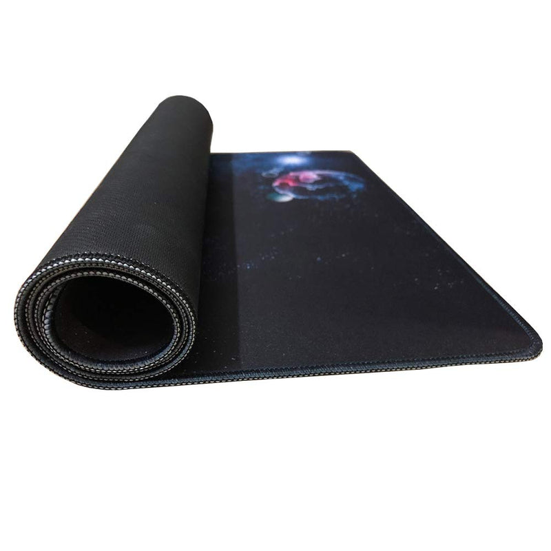 [Australia - AusPower] - Large Extended Gaming Mouse,Desk Mouse Mat,Keyboard Pad ,Mat for Computer Desk,Designed for Computers/Gaming Surface/Office (Black) black 