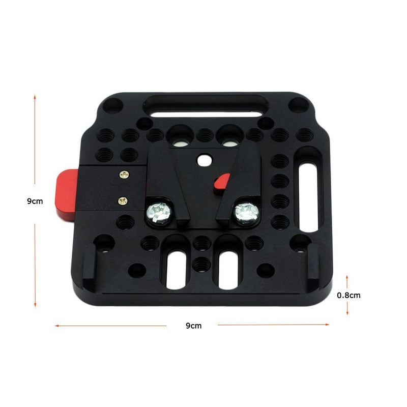 [Australia - AusPower] - WEIHE V-Lock Assembly Kit Female V-Dock Male V-Lock Quick Release Plate for V-Mount Battery 