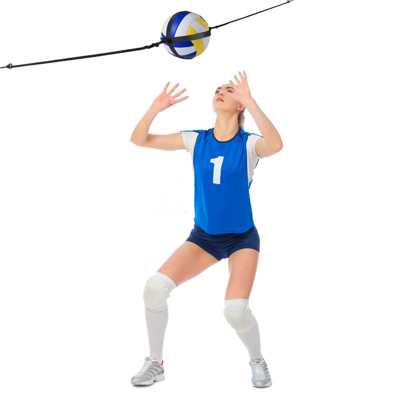 [Australia - AusPower] - TOBWOLF Volleyball Spike Trainer, Volleyball Spike Training System for Column, Volleyball Equipment Training Aid Improves Serving, Jumping, Arm Swing Mechanics and Spiking Power 