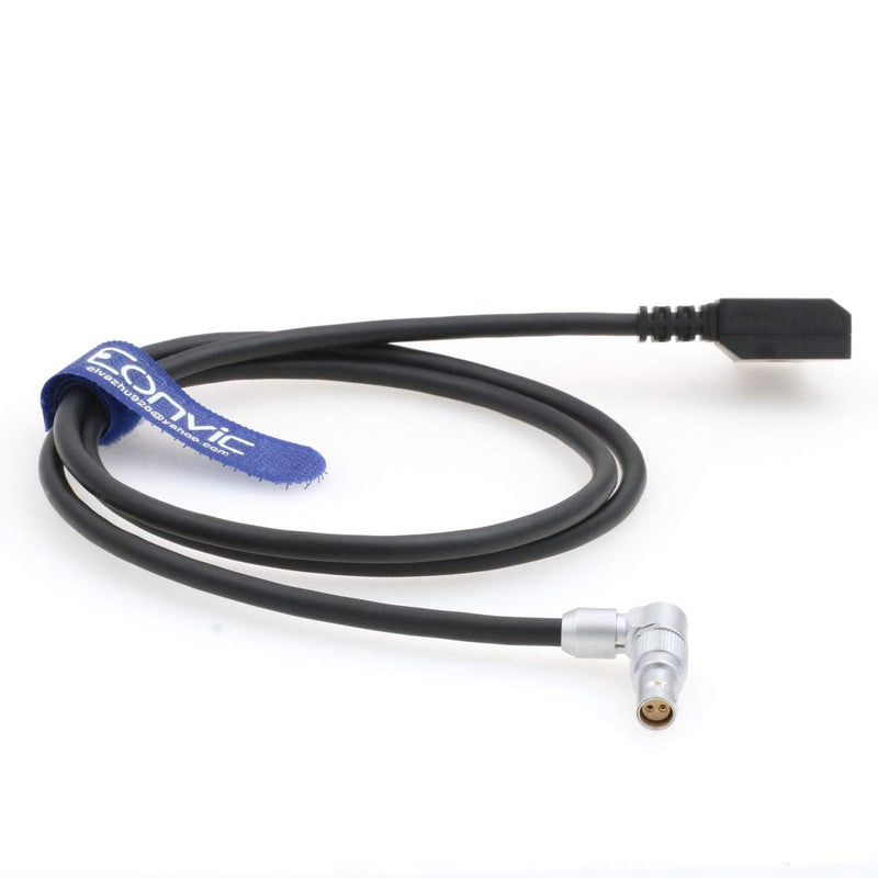 [Australia - AusPower] - Eonvic Rotatable Right-Angle 2Pin Female to Dtap RED Komodo 6K Cinema Camera Power Cable (Straight Cable) Straight cable 