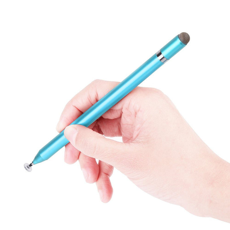 [Australia - AusPower] - Cuifati Capacitive Stylus Pen with Ballpoint Pen Writing,Penyeah 4-in-1 Touch Screen Stylus Writing Pen &Disc Tip & Mesh Fiber Tip & Rubber Tip,Stylus Pen for Touch Screen Devices(Blue) Blue 