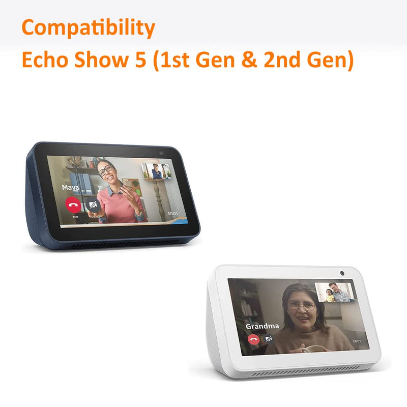 [Australia - AusPower] - AutoSonic Stand for Echo Show 5 (1st Gen and 2nd Gen) | Adjustable Design Compatible with Alexa Show 5 | Magnetic,Swivel and Tilt | Black 