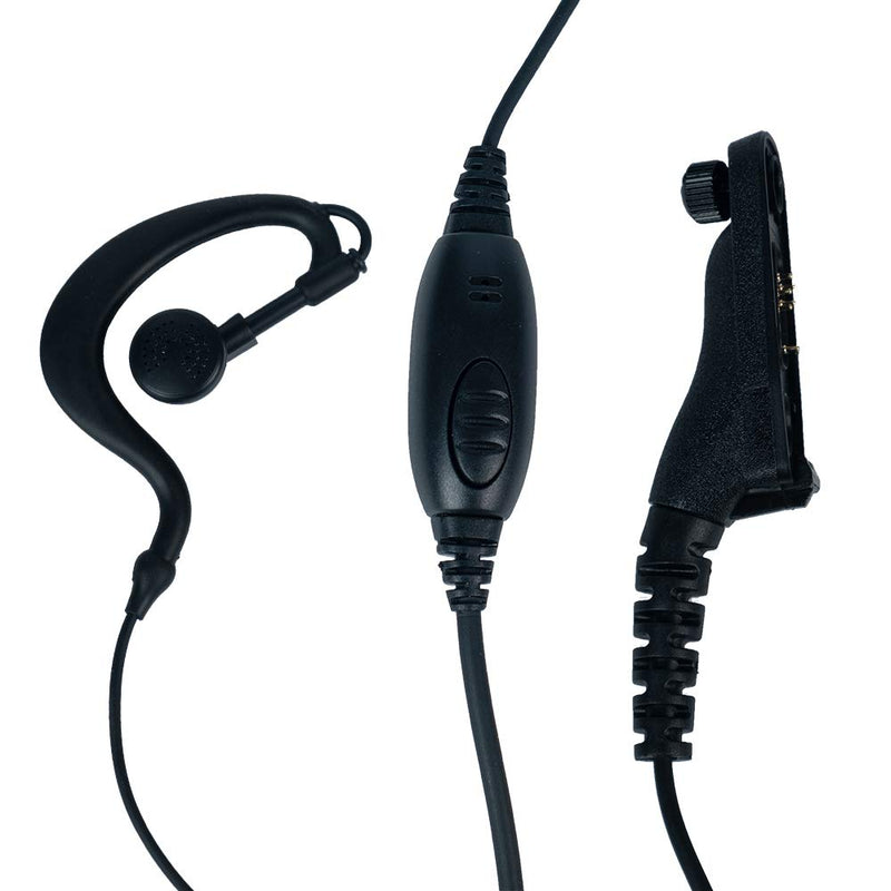 [Australia - AusPower] - Motorola XPR 7550e Earpiece,Caroo G Shape Headset and Mic for Motorola APX4000 APX6000 APX8000 APX900 XPR6350 XPR6550 XPR6580 XPR7350 7350e XPR7380 XPR 7550 XPR7580 7580e Two Way Radio Walkie Talkie 
