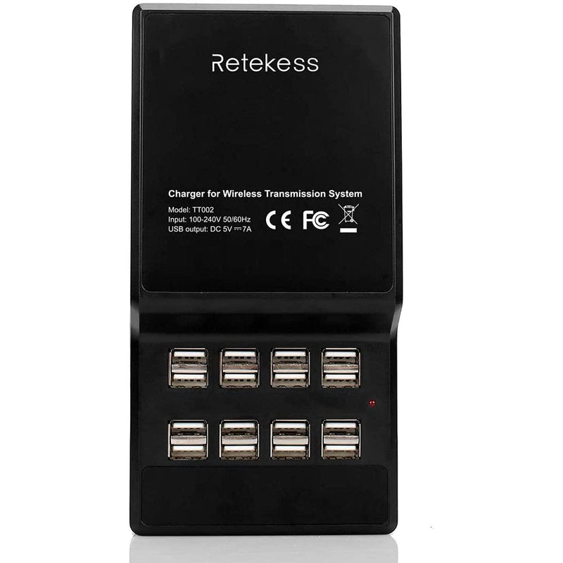 [Australia - AusPower] - Retekess USB Charger,16 Port Desktop USB Charging Station for T130 TT101 TT105 TT106 TT108 TT109 TT122 TT110 Tour Guide System,Retevis Walkie Talkies or Multiple USB-Powered Devices(4.6ft Cord) 