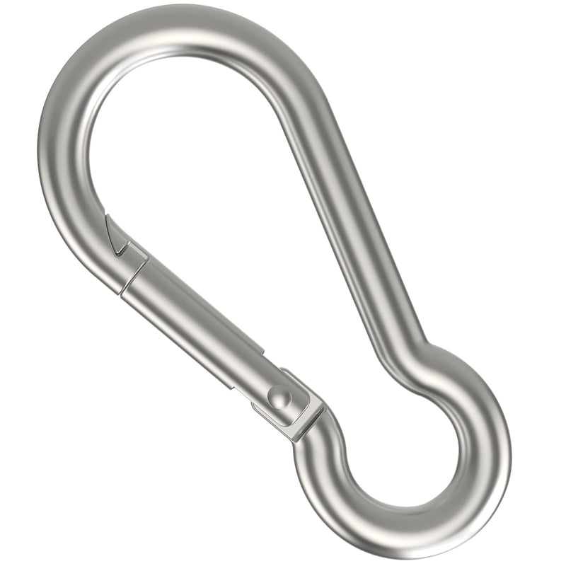 [Australia - AusPower] - 4 Inch Spring Snap Hook 304 Stainless Steel Quick Link Snap Hook Clips 2 Pcs 