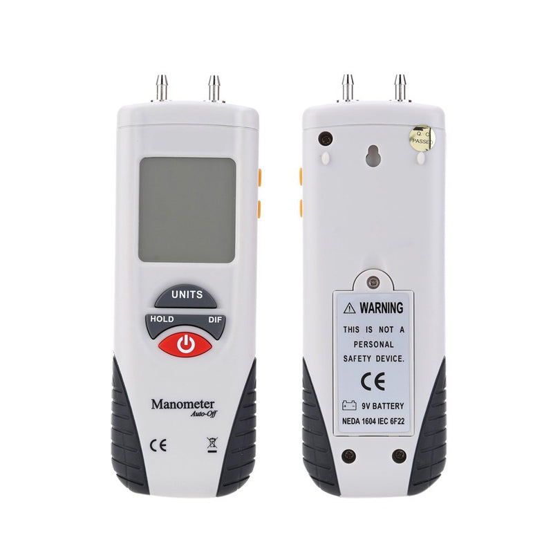 [Australia - AusPower] - Mengshen Digital Manometer, Professional Digital Air Pressure Meter & Differential Pressure Gauge Kit - ±13.79kPa / ±2 psi, M1890 