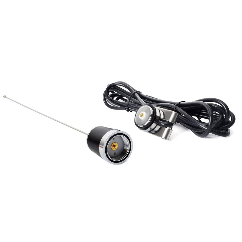 [Australia - AusPower] - HYS Dual Band Mobile Antenna 2m/70cm VHF/UHF Ham Radio Antennas with 13ft/About 4m RG-58 Coax Cable NMO Base to PL-259 Connector for Motorola Baofeng Kenwood Car Truck Amateur Radio 