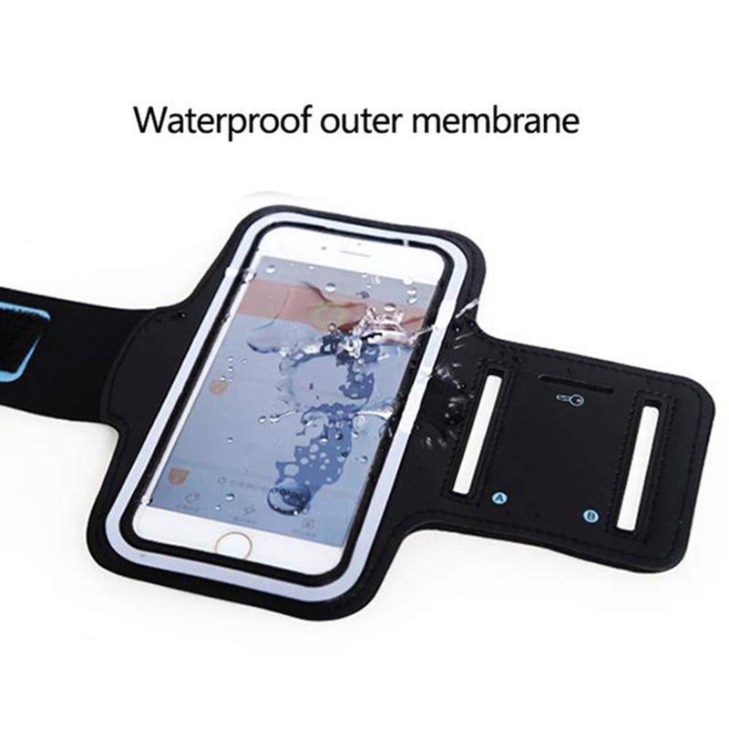 [Australia - AusPower] - Cell Phone Armband Case for iPhone 11 Pro Max, Huawei P30 Lite Mate 20, Xiaomi Mi 9 Pro, Samsung Galaxy A10 A20 Outdoor Sports Adjustable Arm Band Strap Key Holder for Running, Walking, Hiking 