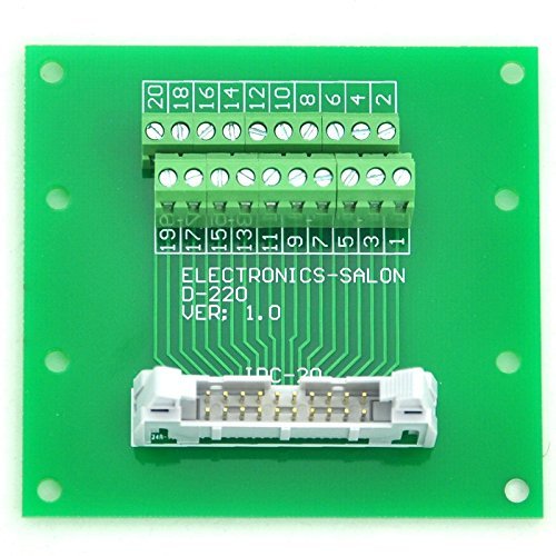 [Australia - AusPower] - Flat Ribbon Cable 0.1" FRC Connector Breakout Board Module (IDC20 2x10Pin) IDC20 2x10Pin 