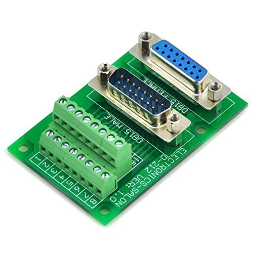 [Australia - AusPower] - Electronics-Salon D-SUB DB15 Male/Female Header Breakout Board, DSUB Terminal Block, Connector. 