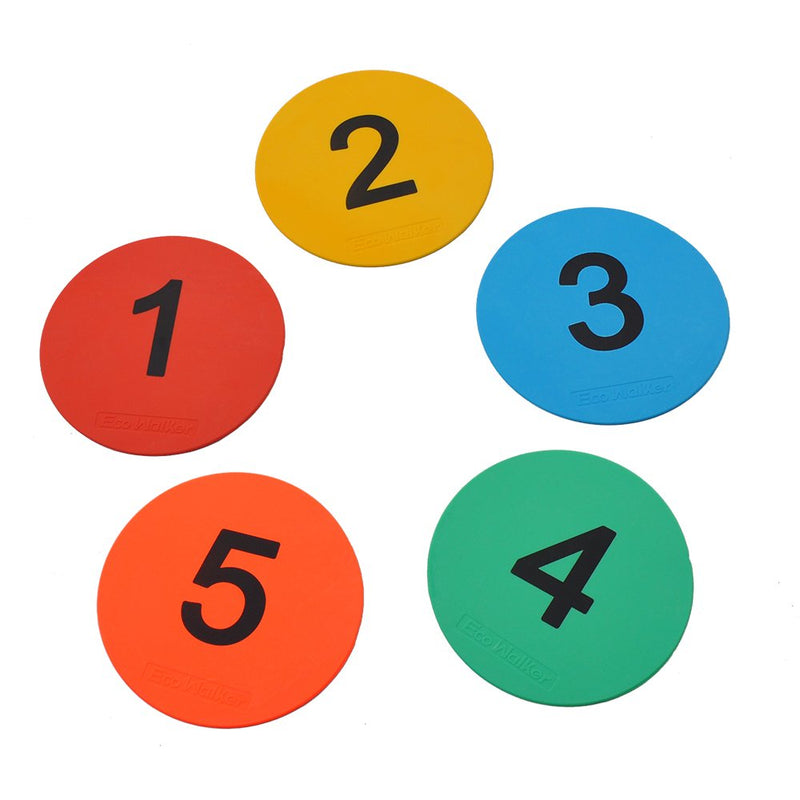 [Australia - AusPower] - Eco Walker 8inch Numbered Floor Spot Markers 1-5 