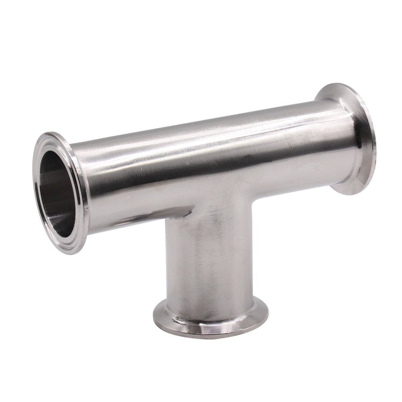 [Australia - AusPower] - DERNORD Clamp Tee 3 Way Stainless Steel 304 Sanitary Fitting Fits 1.5" Tri-clamp, 38mm Pipe OD Pipe OD 38mm 