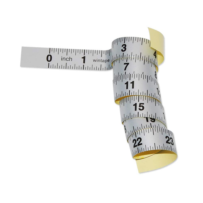 [Australia - AusPower] - WIN TAPE Workbench Ruler Adhesive Backed Tape Measure - 24 Inches 61 Centimeters Tape Measure (Inches) 