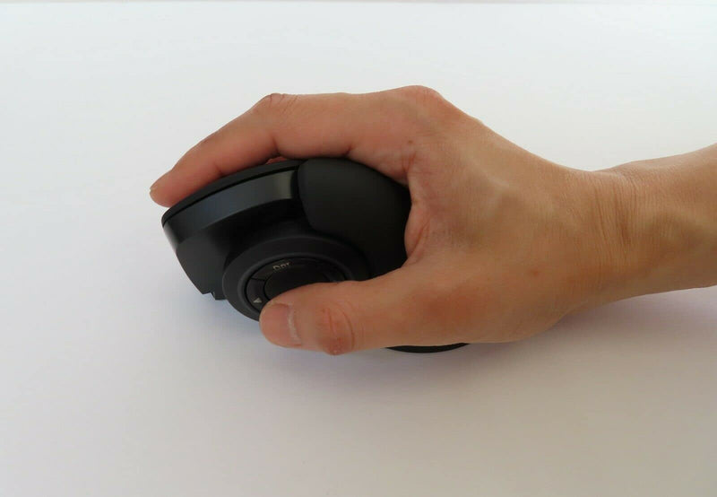 [Australia - AusPower] - MOJO Master Grip Rechargeable Silent Vertical Mouse - Bluetooth / Wireless Ergonomic Mouse w/ Adjustable Sensitivity and Quiet Buttons, Custom Software Master Grip - Triple Mode (Bluetooth + Wireless) 