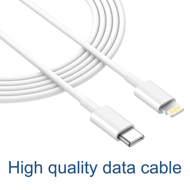 [Australia - AusPower] - iPhone Fast Charger Lightning Cable [Apple MFi Certified] 2-Pack USB-C to Lightning Cable (6.6Ft) Fast Charging Compatible with iPhone 13/13pro 12/12 Mini/12 Pro/12 Pro Max/11 Pro/11 Pro Max/XR/X,iPad 