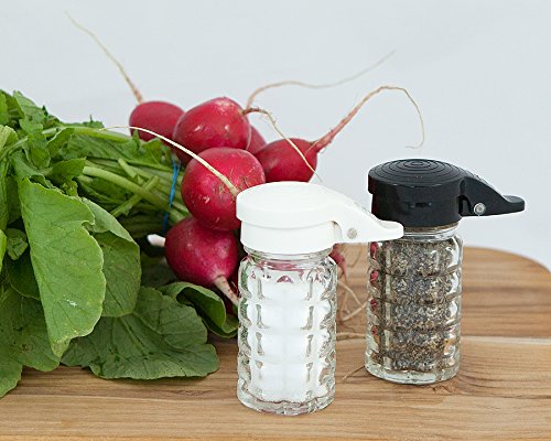[Australia - AusPower] - Moisture Proof Humidity Free Shake it Free Shaker Glass Salt and Pepper Shakers by Tumbler Home 1.5 oz 