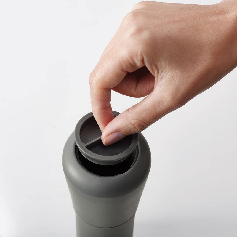 [Australia - AusPower] - Joseph Joseph - 95036 Joseph Joseph Milltop Salt and Pepper Grinder Set with Adjustable Grind Size Coarseness, Dark Gray/White, 2-piece 