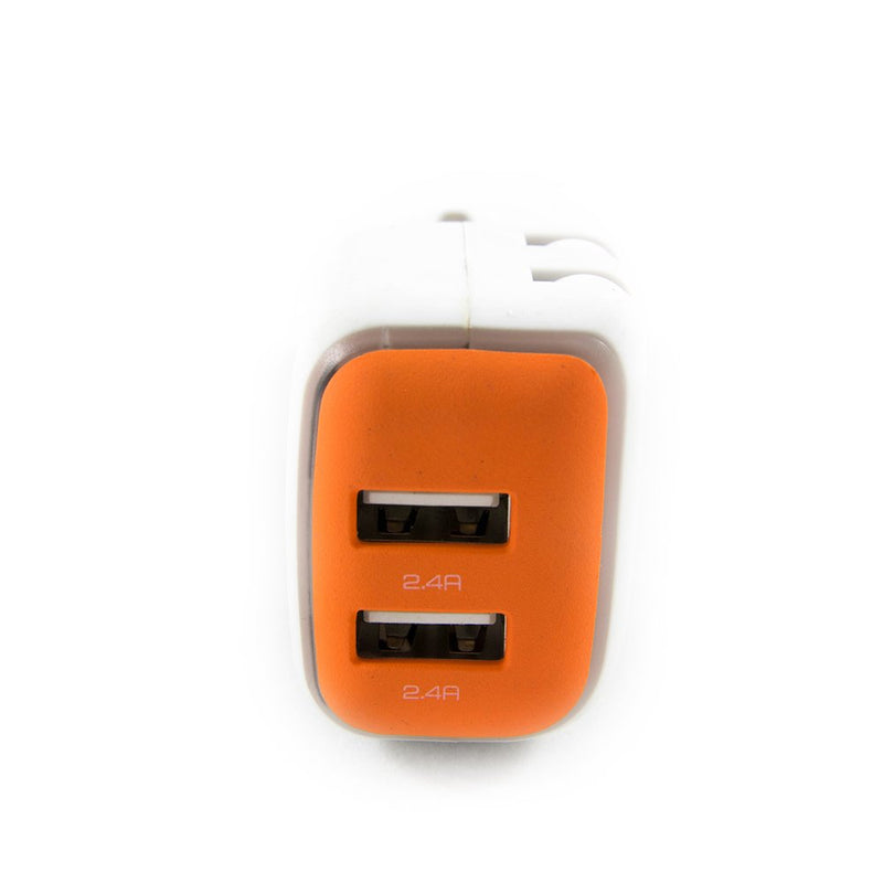 [Australia - AusPower] - DualX Dual USB Charger for Car And Home by RapidX - Orange 
