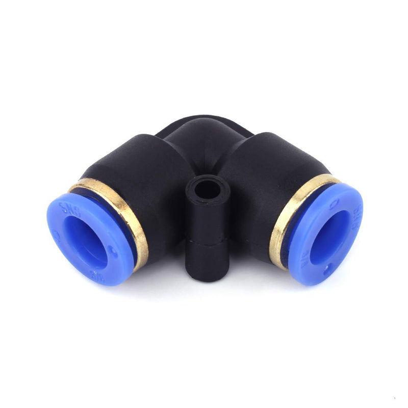 [Australia - AusPower] - SNS SPV-1/2 1/2" Tube OD Union Elbow Plastic Push to Quick Connect Tube Fitting(10 PCS) 