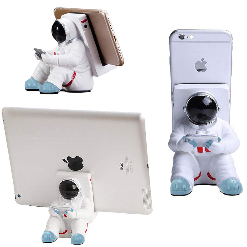 [Australia - AusPower] - ONEYIM Phone Holder for Desk, Creative Astronaut Cell Phone Stand Tablets Phone Holder Phone Supporter for iPhone, Ipad, Samsung Phone (A) A 