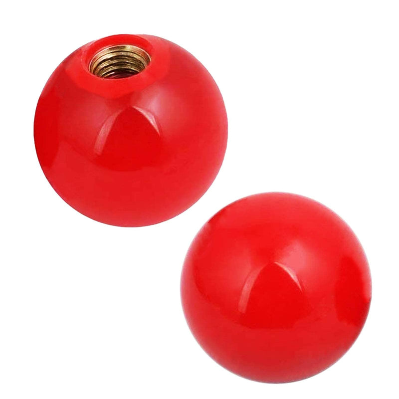 [Australia - AusPower] - Ball Knob Inner 10mm Dia Thread Hole 40mm Diameter Red Plastic Ball Bakelite Thread Knob?5Pcs 10X40mm? 