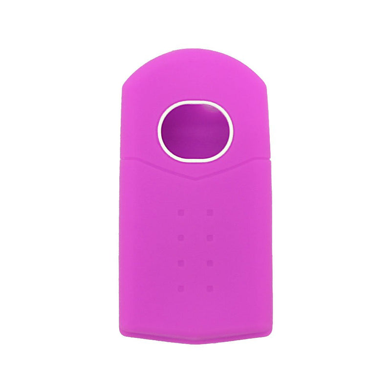 [Australia - AusPower] - SEGADEN Silicone Cover Protector Case Holder Skin Jacket Compatible with MAZDA 4 Button Flip Remote Key Fob CV2534 Purple 