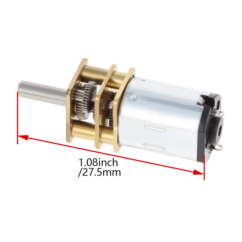 [Australia - AusPower] - Fielect DC 6V 60RPM Mini Metal Gearwheel Micro Speed Reduction Motor Mini Gear Box Motor GA12-N20 6V 60RMP 1 pcs 