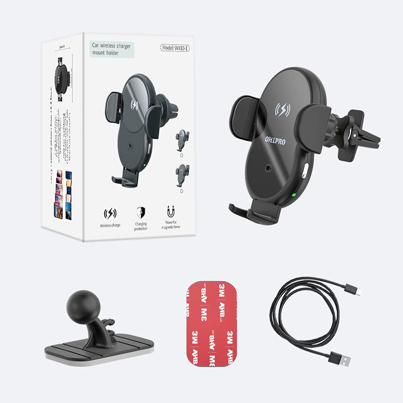 [Australia - AusPower] - Wireless Car Charger Mount, Auto-Clamping Air Vent Car Phone Holder,15W Fast Charging Compatible with MagSafe Car Charger,for iPhone 13 /12 /11 /Xs Max /XS Series , Samsung Galaxy Series, etc 