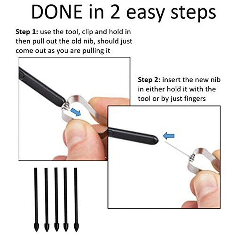 [Australia - AusPower] - SLAUNT Note 20 S Pen Replacement Stylus Pen Compatible with Galaxy Note 20 Note 20 Ultra 5G S Pen (NO Bluetooth) +Tips/Nibs+Eject Pin (White) White 
