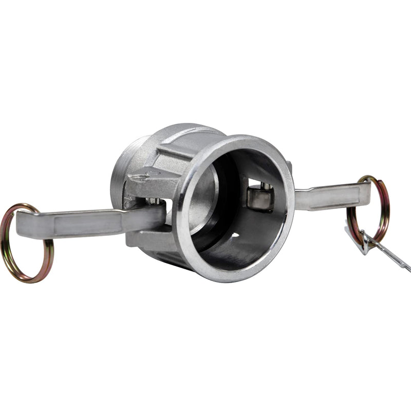 [Australia - AusPower] - Quafwia 2 pcs Aluminum cam lock fittings (1-1/2" Part B) cam groove hose fitting camlock fittings , Male Adapter Female NPT Thread camlock fitting (1-1/2'') 1-1/2'' 