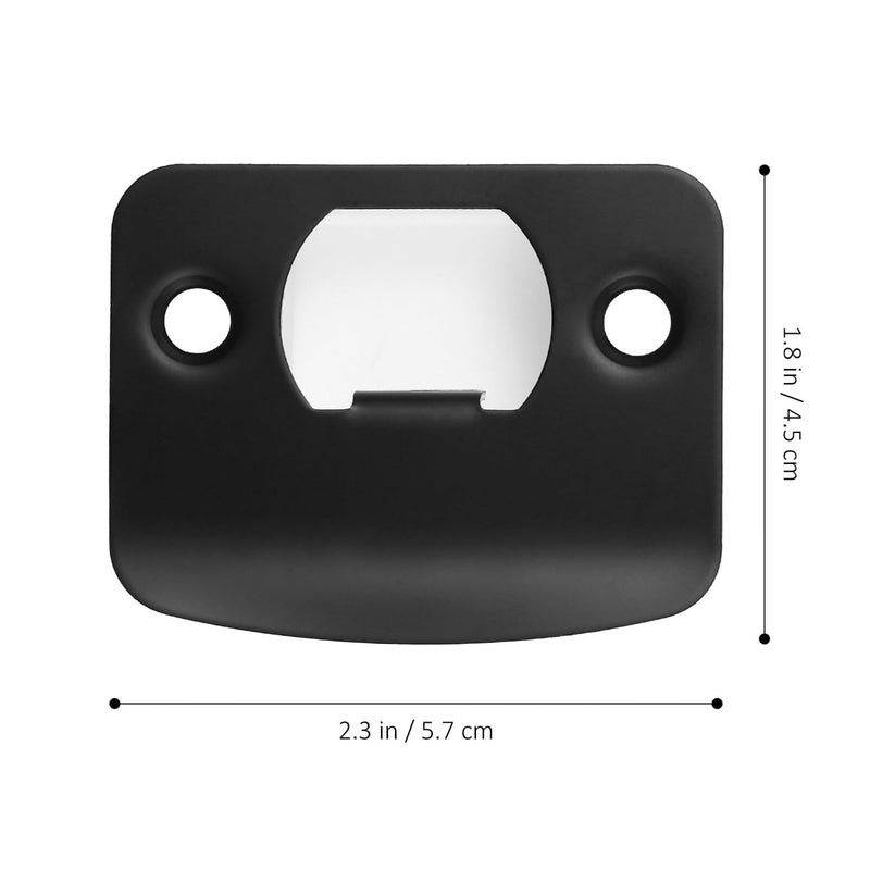 [Australia - AusPower] - Gadpiparty 4pcs Corner Deadbolt Strike Door Strike Plate Metal Full Lip Round Corner Deadbolt Covers Strike Plate Stainless Steel Deadbolt Door Hole Covers 