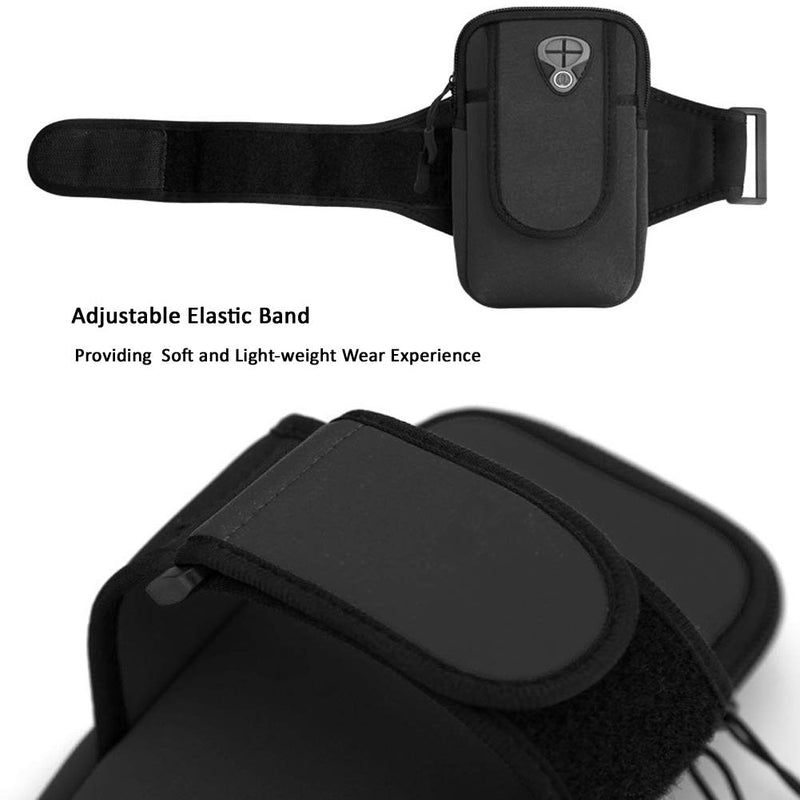 [Australia - AusPower] - FITRISING Cell Phone Armband for iPhone Xs Max, XR, Xs, X, 8 7 6s 6 Plus, 8 7 6s 6, Galaxy S10, S10+, Note 9, Note8, Water Resistant with Adjustable Sport Band, for Running, Hiking, Cycling Black 