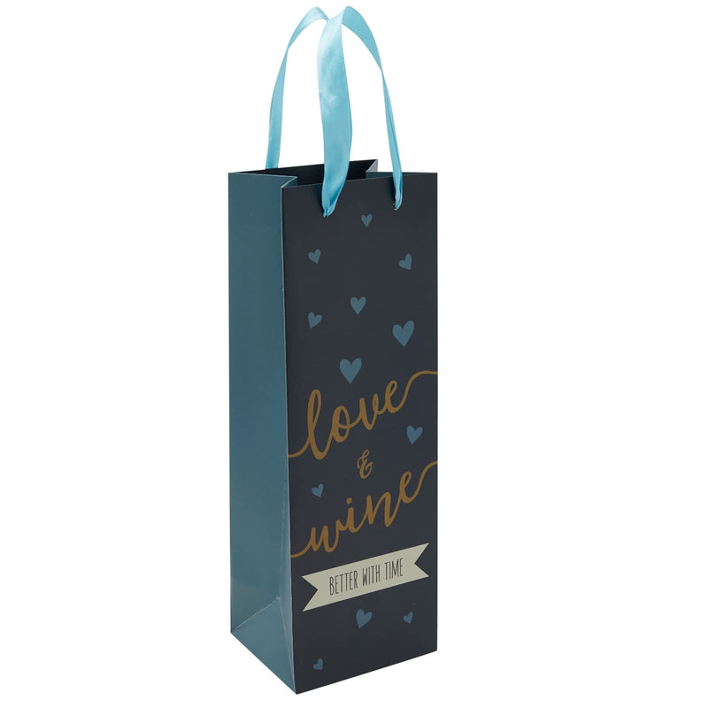 [Australia - AusPower] - 12 Pack Wine Bottle Gift Bags with Handles Bulk Set for Birthdays, Holidays (4 Designs) 