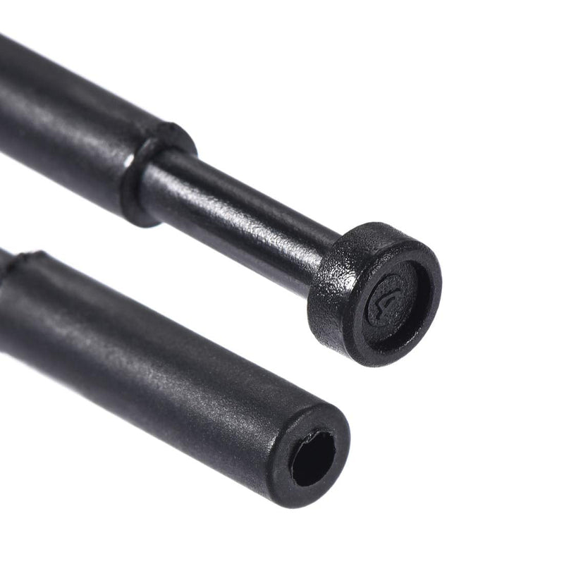 [Australia - AusPower] - uxcell Push to Connect Fittings, Cap Style Pneumatic Blanking Plugs, Fit for 4mm Inner Dia. Air Hose Tube Pipe, Plastic, Black, Pack of 20 