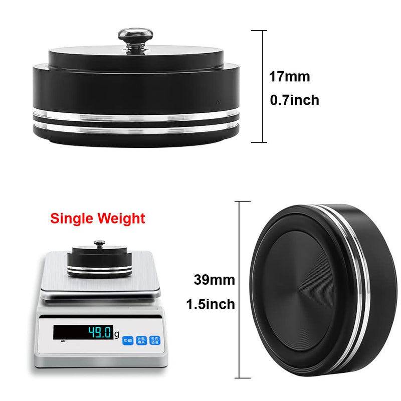 [Australia - AusPower] - Audiocrast IF3917B HiFi Speaker Isolation Feet Pads 4PCs Aluminum 39x17mm Black Speaker Shock Absorber Vibration Dampener Floor Protector Resonance Reducer for Audio Subwoofer CD DVD Amplifier DAC IF3917 