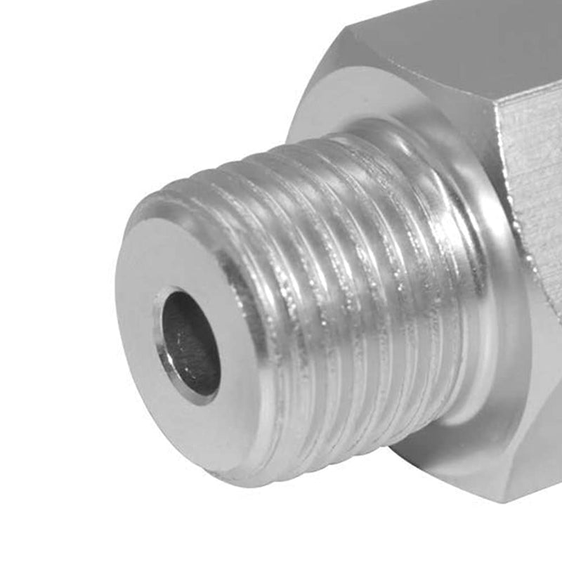 [Australia - AusPower] - Joywayus Aluminum Oil Pressure Sensor Adapter Swap Male M16x1.5 to Female 1/4" NPT Thread Pipe Fittings Male M16*1.5 and Female 1/4" NPT 