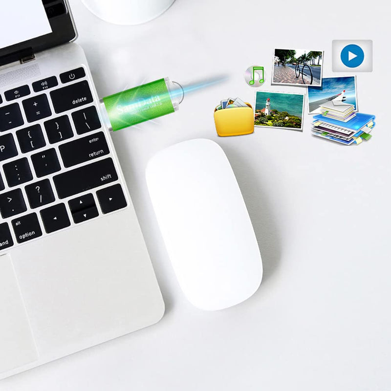 [Australia - AusPower] - SamData 1 Pack 64GB USB Flash Drives USB 2.0 Thumb Drives Memory Stick Jump Drive Zip Drive, Green Green 1*64GB 