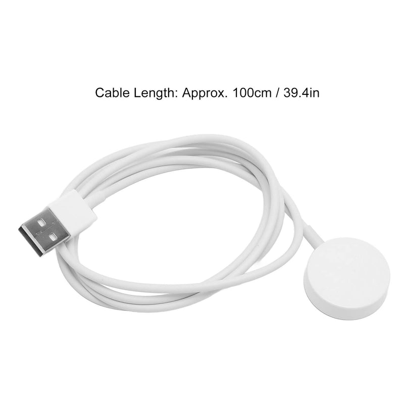 [Australia - AusPower] - Watch Charger for Fossil Gen, Portable Smart Magnetic Charging Dock,USB Smartwatch Charging Cable Dock Charger Stand,Magnetic Wireless Charging for Fossil Gen 1 2 3 (White) White 