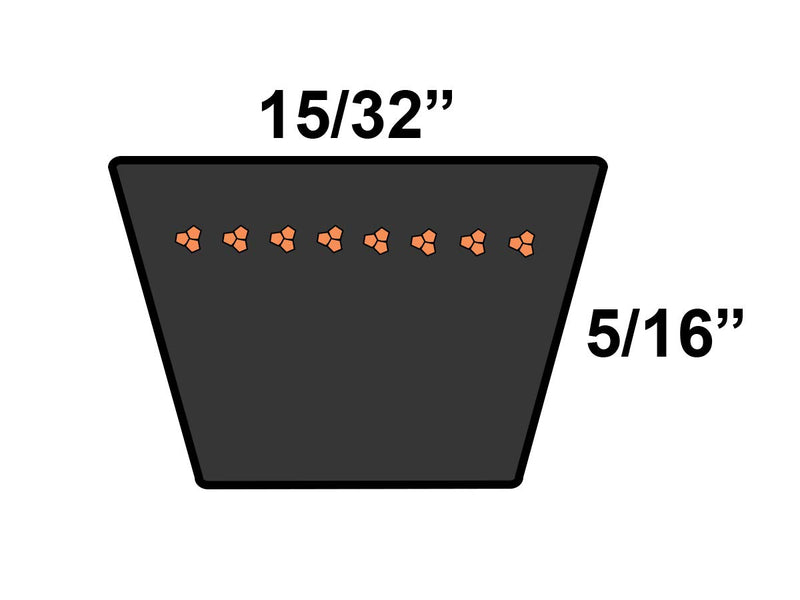 [Australia - AusPower] - D&D PowerDrive REMF1360 Mitsubishi Motors Replacement Belt, 36.57" Length, 0.44" Width 