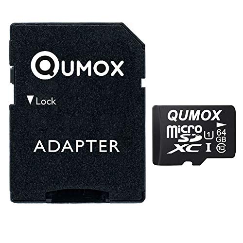 [Australia - AusPower] - QUMOX 64GB MICRO SD MEMORY CARD CLASS 10 UHS-I 64 GB HighSpeed Write Speed 40MB/S Read Speed Upto 80MB/S 