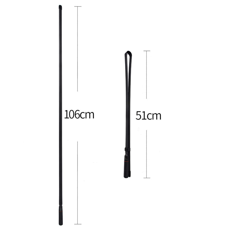 [Australia - AusPower] - TWAYRDIO 27MHZ Foldable CS Tactical CB Radio Antenna 42.5inch BNC CB Antenna TC-CB108F for Midland Cobra Uniden Handheld/Portable CB Walkie Talkie Radio Scanner 