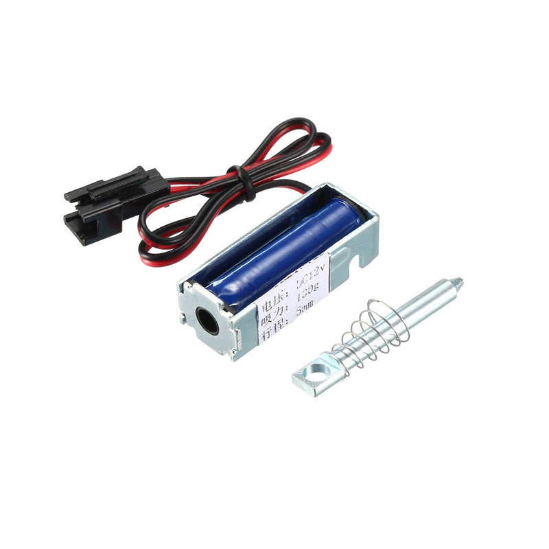[Australia - AusPower] - uxcell DC 12V 2A 5mm Electromagnetic Solenoid Lock Pull Type for Electirc Lock Cabinet Door Lock 