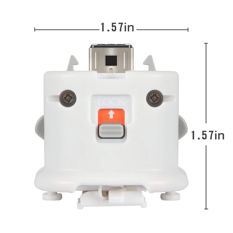 [Australia - AusPower] - GIRIAITUS Wii Motion Plus Adapter-External Remote Motion Plus Sensor Controller -White,Set2 Pack 