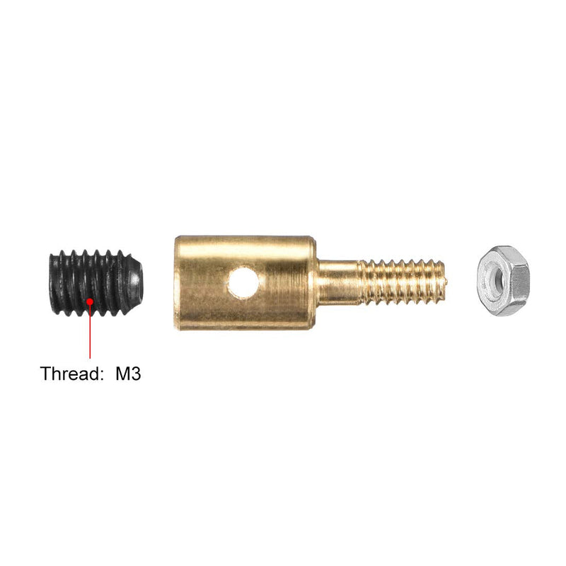 [Australia - AusPower] - uxcell Linkage Stoppers Connecting Servo Arm,Push Rod for RC Airplane,D4x1.2mm 5pcs 