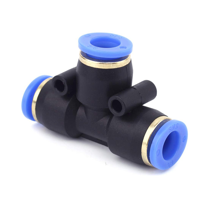 [Australia - AusPower] - SNS SPE-1/2 1/2" Tube OD Union Tee Type Plastic Push to Quick Connect Tube Fitting(10 PCS) 