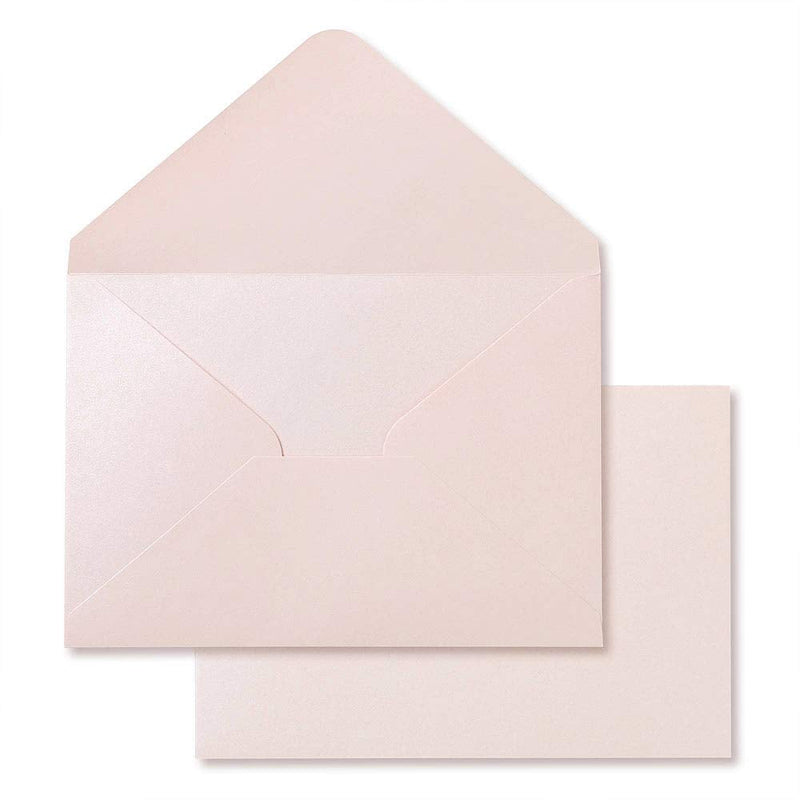 [Australia - AusPower] - PONATIA 50 Pieces/Lot 5.35 x 7.7 inches, Perfect for 5''x7'' Weddings, Invitation Cards,Graduation Invite (Blush Pink) Blush Pink 