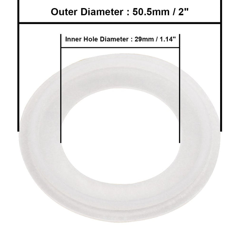 [Australia - AusPower] - DERNORD Silicone Gasket Tri-Clover (Tri-clamp) O-Ring - 1.5 Inch (Pack of 20) Pack of 20 