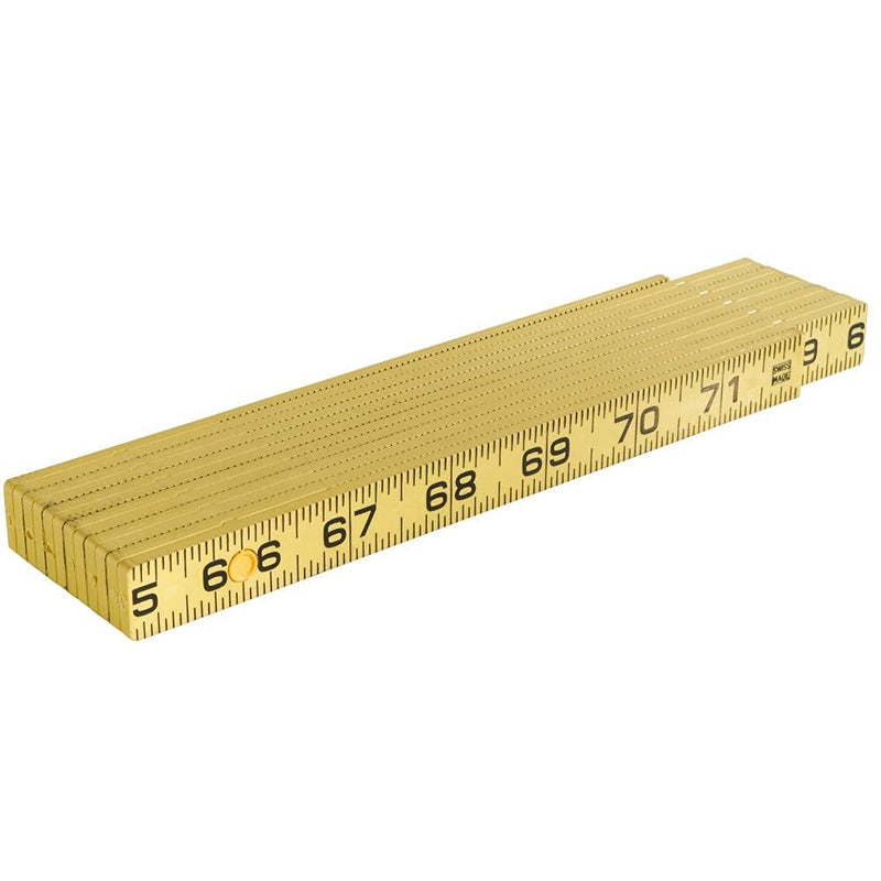 [Australia - AusPower] - Klein Tools 910-6 Folding Ruler 6-Foot, Durable Fiberglass, Inside Reading 